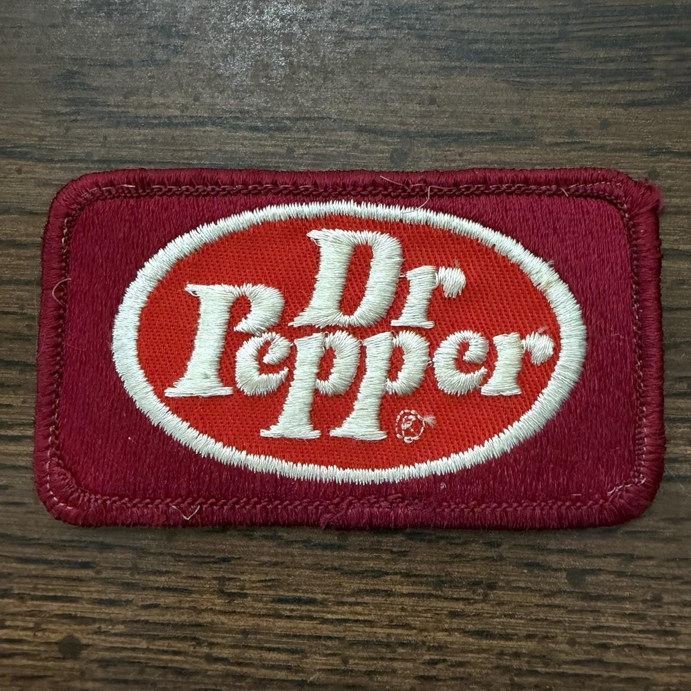 Vintage Dr Pepper Uniform Work Patch Soda Advertising Embroidered